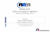 NEM ETP New European Media) - APRE › media › 425715 › nem_etp_boi.pdf · Perchè I Big Data sono importanti per il settore dei Media: 1.Enorme quantità di dati prodotti ogni
