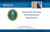 Department Of Energy Tribal Educational OpportunitiesSTEM Café Locations in 2015-2016 ASTC Federal Mentors Date Natural History Museum, Washington, DC DOE, NASA, NSF REACH Museum,