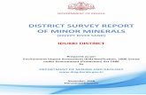 DISTRICT SURVEY REPORT OF MINOR MINERALS · DISTRICT SURVEY REPORT OF MINOR MINERALS ... Kottayam district in the west and Pathanamthitta district in the south as. The northern and