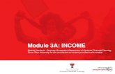Module 3A: INCOME - Prosperity Now 3A... · Taxable scholarship income (See Module 8, Tax Benefits for Education, for more information.) What to do: Enter the total of wages, salaries,