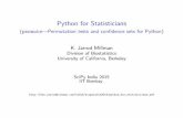 Python for Statisticians - (permute Permutation tests and ... · Python for Statisticians - (permute Permutation tests and confidence sets for Python) Author: K. Jarrod Millman Division