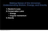 Making Sense of the Universe: Understanding Motion, Energy ...jfortney/classes/3/notes/day4.pdf · Making Sense of the Universe: Understanding Motion, Energy, and Gravity 1.Newton’s