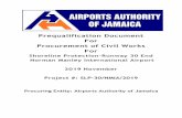 Prequalification Document For Procurement of Civil Works For · procurement contract requires the contractor to be physically located in Jamaica. 5.2 In accordance with the Public