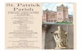 St. Patrick Parish · 2 days ago · St. Patrick Parish, Nashua, NH May 24, 2020 Intentions For Private Masses Week of May 24, 2020 People of the Parish Babe and Lillian Gaken By