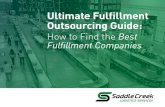 Ultimate Fulfillment Outsourcing Guide · 6 Ultimate Fulfillment Outsourcing Guide Is it time to upgrade my fulfillment provider? If you currently outsource fulfillment operations,
