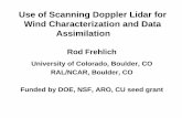 Use of Scanning Doppler Lidar for Wind …ral.ucar.edu/projects/wind_energy_workshop/presentations/...Short Term (30 minute) Advection Forecast • Power initiation requires a wind