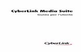CyberLink Media Suitedownload.cyberlink.com/ftpdload/user_guide/CMS/9/CMS_ITA.pdf · † registrare, ritagliare, tagliare e aggiungere effetti ai file audio da usare per l’editing