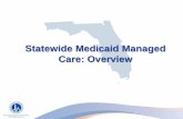 Statewide Medicaid Managed Care: Overview · 2018-12-04 · FL Medicaid Managed Care Today – A Snapshot Current SMMC Enrollment •3.1 million enrollees receive services through
