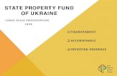  · Logo. Transparent privatization in Ukraine privatization.gov.ua. State Property Fund of Ukraine. INVESTING INTO STATE ASSETS IS NOW . AS EASY AS 1 - 2 - 3. Review and select the