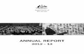 Annual Report, 2012-13 - Parliament of Australia/media/05 About Parliament... · Department of the Senate — Annual Report 2012–13 5 CLERK’S REVIEW funding cut affects the staffing