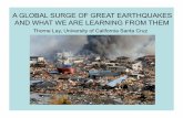 A GLOBAL SURGE OF GREAT EARTHQUAKES AND WHAT WE …indico.ictp.it/event/a13230/session/44/contribution/2/material/0/0.pdf · • Earthquakes ʻcatch upʼ with prior large-scale crustal