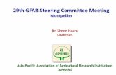 29th GFAR Steering Committee Meeting GFAR Presentation.pdf · • Enhance capacity of youth, through vocational trainings and school education • Involve youth in decision making