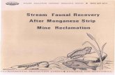Stream Faunal Recovery After Manganese Strip Mine Reclamation · Stream Faunal Recovery After Manganese Strip Mine Reclamation ... state that in eight Appalachian states 832,605 acres