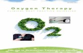 Oxygen Therapy - CRTO · Page | 2 Oxygen Therapy Clinical Best Practice Guideline Acknowledgements This College of Respiratory Therapists of Ontario (CRTO or “the College”) Clinical