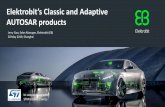 AUTOSAR products - STMicroelectronics · AUTOSAR products Jerry Gao, Sales Manager, Elektrobit (EB) 30 May 2019, Shanghai In cooperation with ... •Efficient and scalable AUTOSAR-compliant