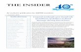 THE INSIDER - ASFPM · THE INSIDER An exclusive publication for ASFPM members ... Focus on data-driven decision making, using only the best available data to assess risk and inform