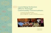 Launching Inclusive Efforts Through Community Conversations · Launching Inclusive Efforts Through Community Conversations. Beth Swedeen Molly Cooney. Colleen Moss Erik W. Carter.