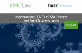 KMK/FFB Understanding COVID-19 SBA Disaster and Small ... · SMALL BUSINESS CONCERN •“A small business concern” is a business that: •Organized for profit (non-profits eligible