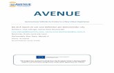 AVENUE · evaluation plan of the overall AVENUE services, technologies, and functionalities. The demonstrator roadmaps contain a baseline description of autonomous shuttles running