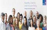 Equality, Diversity and Inclusion Policy - PA Housing · 2019-01-25 · place to provide equality of opportunity and the facilities it can provide to its diverse workforce and to