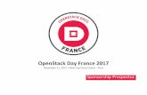 OpenStack Day France 2017 · 2020-04-19 · Introduction to OpenStack Day France About OpenStack Day France •OpenStack Day France, the largest cloud computing conference and community