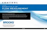 EssEntials of Flow MeasureMent - Control Global | Process ... · EssEntials of Flow MeasureMent This Control Essentials guide made possible by Brooks Instrument. See page 8 for more