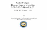 Water Budgets Thomas County townships 9-32, 9-33, 9-34 and ... › HighPlains › OHP › GMD4_Jan20_post-final.pdf · The average inflow rate (west boundary) for the four township