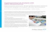 Supplementing Lab Analysis with Inline Measurementsinstandcontrols.com/wp-content/uploads/2015/11/... · 2015-11-06 · Supplementing Lab Analysis with Inline Measurements Reduce