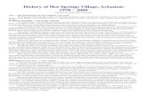 History of Hot Springs Village, Arkansas 1970 – 2000l.b5z.net › i › u › 6072020 › f › History_of_Hot_Springs_Village.pdf · History of Hot Springs Village, Arkansas .