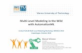Multi Level Modeling in the Wild with AutomationML · 2018-10-17 · Berardinelli, Biffl, Mätzler, Mayerhofer, Wimmer: Model-based co-evolution of production systems and their libraries