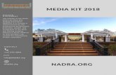 2018 Media Kit - NADRA · MEDIA KIT 2 T H E P O W E R O F O N E . By supporting the organization and promoting NADRA in your marketing materials along with direct sponsorship of programs