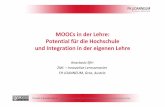 MOOCsin der Lehre: Potential für die Hochschule und ... · This work is licensed under a Creative Commons Attribution-NonCommercial-ShareAlike 4.0 International License • OER Anfänge: