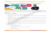 Unit 5. Capability Maturity Model. - Educaterer India...Unit 5. Capability Maturity Model. Process improvement is continuous improvement. We can never reach perfection. In this tutorial,