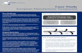European Manufacturer Turnaround...Case Study European Manufacturer Turnaround The Challenge An Eastern European manufacturing plant, part of a vertically integrated packaging group