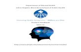 Department of Mental Health Johns Hopkins Bloomberg School ...€¦ · Department of Mental Health . Johns Hopkins Bloomberg School of Public Health . Student ... mental health and
