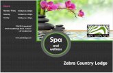 Spa - Zebra Country Lodge · zzz ]heudorgjh frp spa and wellness . w