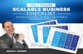 SCALABLE BUSINESS CHECKLIST · consistently attract A-Players to your team Manage at the macro level with metrics Hire a sales manager to run a strong sales organization Find additional