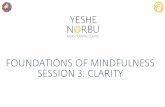 Session 3 clarity - yeshenorbu.se · Session 3 –Clarity Session 4 –Settlingthe Mind Session 5 –Restingin Stillness Session 6 –Change Session 7 –Dissatisfaction Session 8
