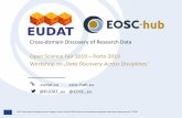 Cross-domain Discovery of Research Data Open Science Fair … · 2019-09-20 · EUDAT-B2FIND in EOSC-hub • B2FIND is the central Index and Discovery Service for research data within