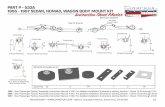 PART # - 532A 1955 - 1957 SEDAN, NOMAD, WAGON BODY … Sheets/532A.pdf1955 - 1957 sedan, nomad, wagon body mount kit 1955 - See Passenger Factory Assembly Instruction Manual # 506.