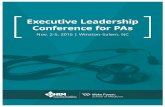 AAPA and Wake Forest Baptist Medical Center are …...AAPA and Wake Forest Baptist Medical Center are proud to co-host the fall 2016 CHLM Executive Leadership Conference. AAPA is committed