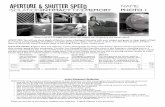 Aperture & Shutter Speed - Weeblycecilrhhs.weebly.com/uploads/7/0/1/9/7019781/05-rubric_apss.pdf · slow shutter speed to blur movement. Consider how freezing and blurring some action