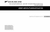 Installation and maintenance manual - Daikin › dam › document-library › installation-manuals › … · Installation and maintenance manual 4 Daikin Altherma EHS(X/H) Daikin