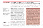 Heart failure and cardiomyopathies Potential genetic … · Potential genetic predisposition for anthracycline-associated cardiomyopathy in families with dilated cardiomyopathy Marijke