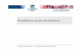 Antidotes in acute intoxicationsAntidotes in acute …lvbortel/Saturday_5.pdfCase #2 • 30-year-old woman • Witnessed auto-intoxication • 5 hours later: arrival at the emergency