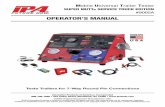 OPERATOR’S MANUAL#9005A-4R INCLUDED PARTS AND ACCESSORIES: PE Power Source Switch 7 Round Pin Tester Input Emergency Side Gauge Shop Air Input Service Side Brake Control Switch Mute