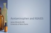 Acetaminophen and NSAIDSforms.acsm.org/15TPC/PDFs/49 Moriarity.pdf · acetaminophen for improving knee and hip pain in people with moderate to severe OA. › The size of the treatment
