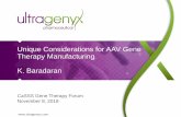 Unique Considerations for AAV Gene Therapy Manufacturing K ... › › resource › ... · Unique Considerations for AAV Gene Therapy Manufacturing K. Baradaran. Legal Warning Cautionary