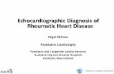 Echocardiographic Diagnosis of Rheumatic Heart Disease · Mitral stenosis in adults . Evidence of clinically silent episodes of rheumatic fever. Presentations with RHD Child or adult