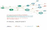 FINAL REPORT - Agenda 21 for culture · Province. Entitled “Commitments and Actions for Culture in Sustainable Cities”, the event focused on knowledge-sharing, peer-learning and